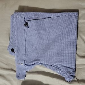 LOFT Blue & White Dress Pants Marisa Fit